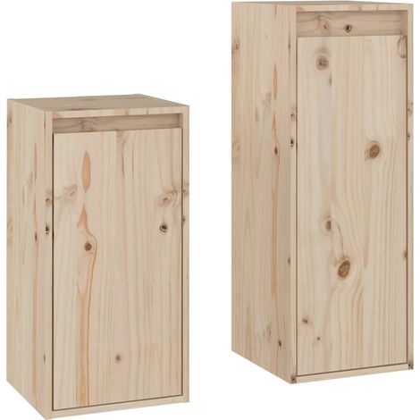 Maison Exclusive - TV-Schränke 2 Stk. Massivholz Kiefer