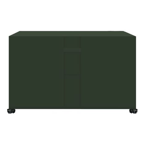 Housse de protection terrasse Oxford verte 287 x 155 x 82 cm, cache-meuble carré à aérations, résistant aux intempéries (1/5)