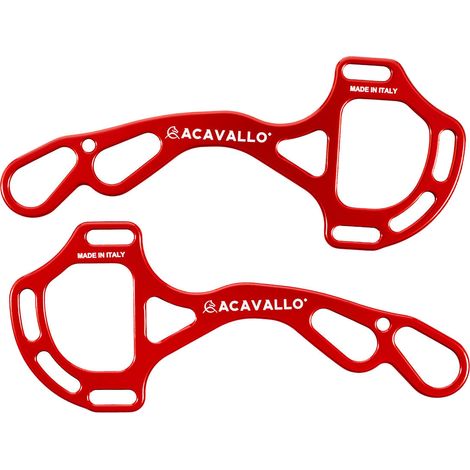 ACAVALLO Hackamore Alupro ROSSO ALLUMINIO LEGGERO CAVALLO (1/3)