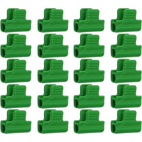 pair Lot de 20 Clips de Fixation pour Film de Serre, Plastique Laminé, Clips pour Abris Bannières, Cadres Et Couvertures de Rangée de 11 mm de Diamètre-Fei Yu