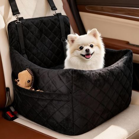 Plush Car Seat for Small Dogs (1/4)
