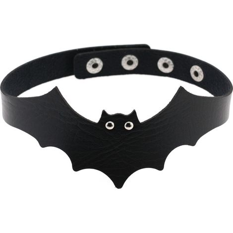 Collier Clavicule - Collier Cuir PU Forme Aile de Chauve-Souris - Pour Fêtes Costumées - 1 Pièce (1/5)
