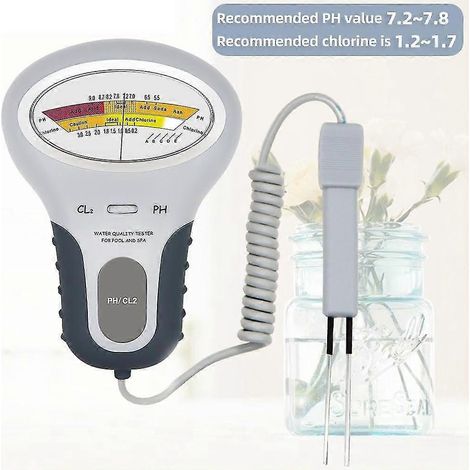 2-in-1-pH-Chlormessgerät, Chlortester, pH-Tester, Gerät zur Prüfung der Chlorwasserqualität, Cl2-Messgerät (1/5)