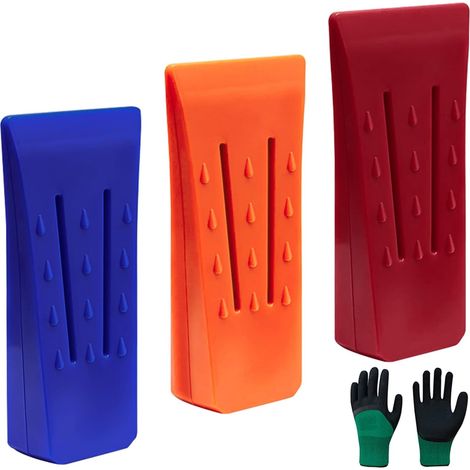 Coins D'Abattage D'Arbres Cales d'abattage en Plastique 3 Pcs ABS pour Enregistrement Falling de Coupe Fendre Tronçonneuse (1/5)