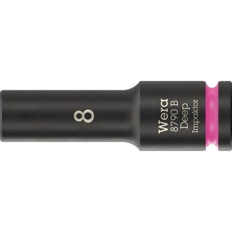 WERA Steckschlüsseleinsatz 8790 B Impaktor Deep 3/8 Zoll 8mm L.63mm WERA (1/4)