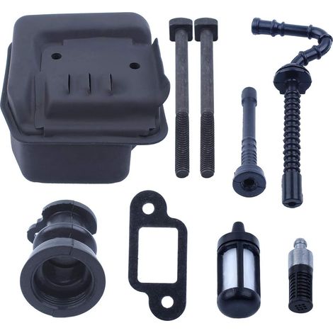 Kit de silencieux, vis d'échappement, chauffage, tuyau d'huile, filtre, collecteur d'admission pour pièces de tronçonneuse STIHL MS250 MS230 MS210 021 023 025 (1/5)