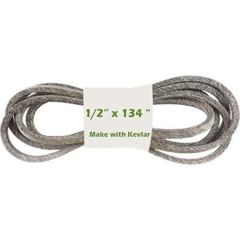 Courroie de plateau de coupe de tondeuse 1/2 x 134" Courroie d'entraînement de tracteur, remplace pour 754-04044 754-04044A 954-04044 954-04044A (1/5)