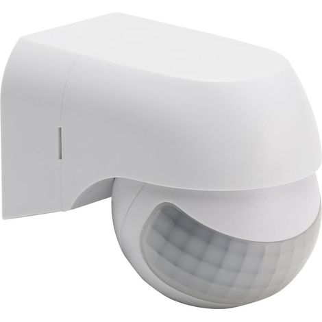IP44 Waterproof Indoor/Outdoor PIR Infrared Motion Sensor, Detection Range Up to 12mA, 180°, White (1/5)
