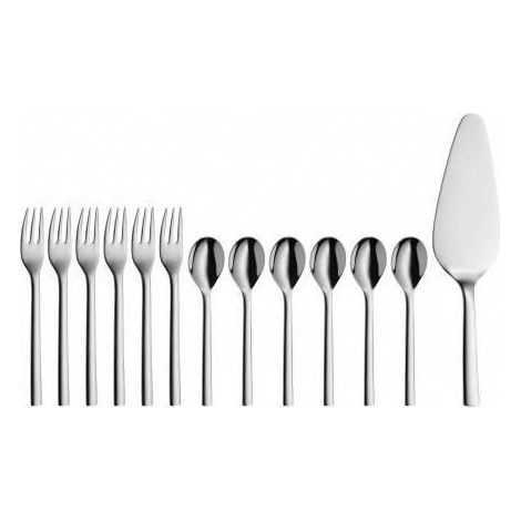 Wmf Nuova, set torta 13 pezzi in acciaio inox (1/2)