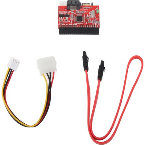 Adaptateur bidirectionnel IDE vers SATA 3,5 pouces, 1,5 Gbps, prise en charge du remplacement à chaud pour disque dur IDE, carte de conversion pour bureau à domicile et bureau (1/5)