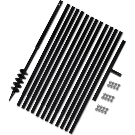 INLIFE Bêche et tarière manuelle 80 mm Avec Rallonge mèche tarière 13 m (1/5)