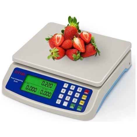 Balance de cuisine numérique 30 kg/1 g avec écran LCD, balance alimentaire électronique,avec fonction d'épluchage for la cuisine à domicile, la cuisson des fruits, balan (1/5)