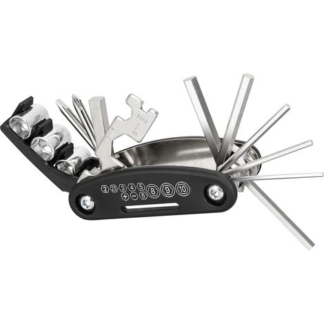 Fahrradreparaturset – Fahrradreifenreparaturset – inklusive 16-in-1-Multitool – Zubehör für Mountainbikes und Rennräder (1/5)