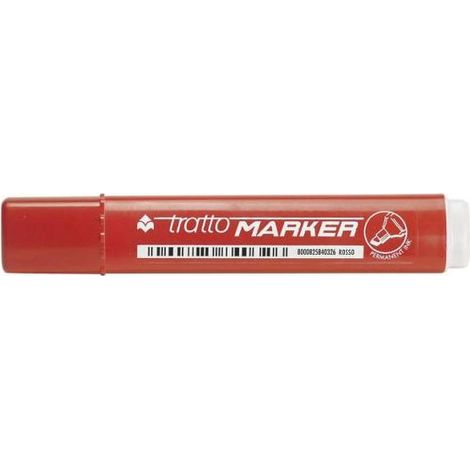 Tratto Marker marqueur indélébile Pointe ogive Rouge 12 pièce(s) (1/2)