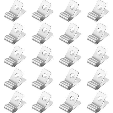 Confezione da 20 fascette metalliche tipo R da 4 mm - Realizzate in acciaio inossidabile 304 - Per installazioni industriali e domestiche