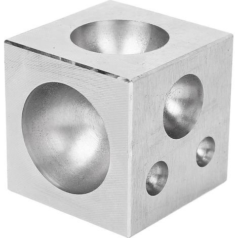 Bloc à damper carré, outil de formage des métaux professionnel pour bijoutier, 50 x 50 mm / 2 x 2 pouces (1/5)