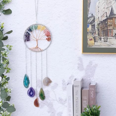 L'arbre de la vie de cristal rêve capteur Chuckla gemme maison décoration des murs fenêtres jardin décoration de la maison (1/5)