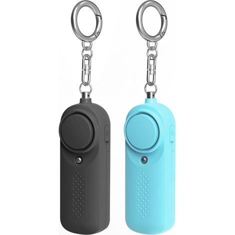 Porte-clés avec fonction alarme, signal d'urgence de 130 décibels et lumière LED (1/5)