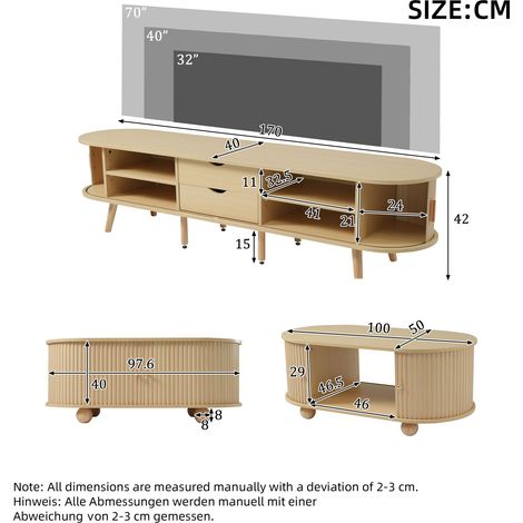 Modulares Sofa aus MDF in Wood 116.5 x 50.5 x 16 cm HOMAIRE (1/5)