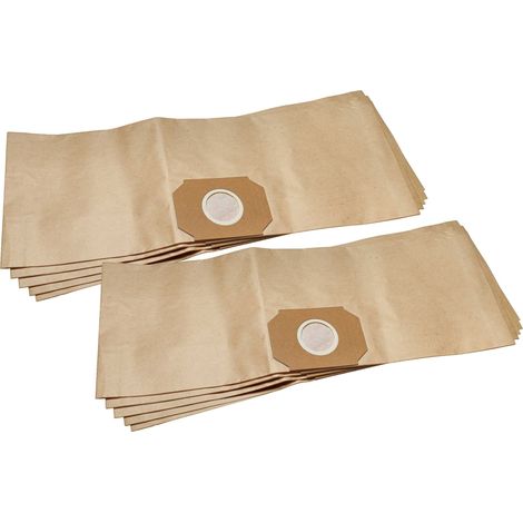 vhbw 10x Vacuum Cleaner Bag Replacement for Thomas 201, 787101 for Vacuum Cleaner, 63.3 cm x 22 cm, Brown (1/5)