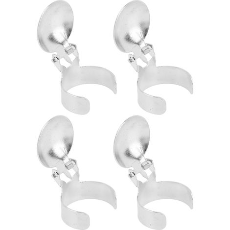Lot de 4 éteignoirs automatiques en acier inoxydable argenté, pour bougies et autres bougies. (1/5)