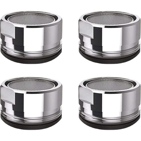 4 Pcs Mousseur Robinet M24 Filtre de Robinet en Acier Inoxydable Aérateur de Robinet Filtre de Robinet de Salle de Bain de Cuisine (1/5)