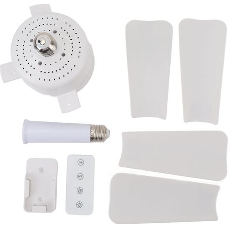 Ventilateur de plafond avec éclairage LED dimmable 1000 lm, fixation par vis, télécommande incluse, idéal pour chambre, cuisine et salon. (1/5)