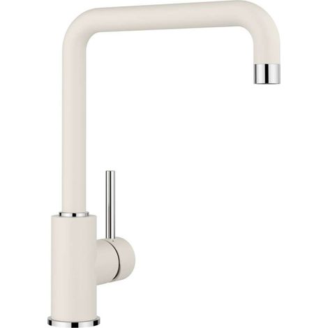Blanco – Mitigeur de cuisine haut 310mm – Bec pivotant 360° – Finition Silgranit Look blanc doux – Débit 15 l/min – 527461 (1/4)