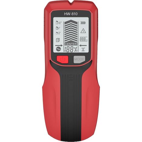 Detector de Paredes Escáner,Detector Magnetico Multifuncion Portatil con Pantalla LCD Detector de Metales para Instalaciones Eléctricas, Carpintería y Construcción (1/5)