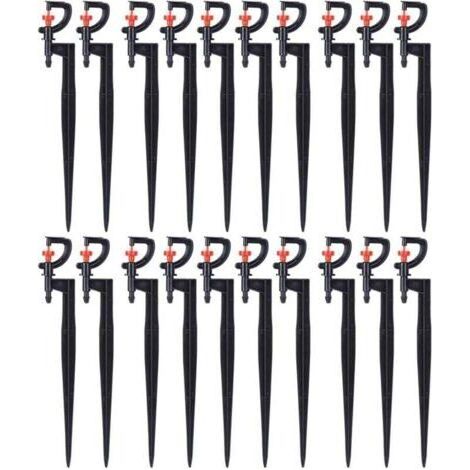 Arroseur d'arrosage, 20 pièces, Micro - arroseur Rotatif à 360 degrés de Type G (1/4)