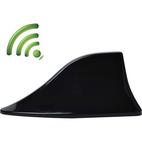 Antenne de Voiture D'aileron de Requin, Antenne Radio Voiture Universelle Antenne Amplificateur avec Base Adhésive Étanche pour Auto SUV Camion Van par (1/5)