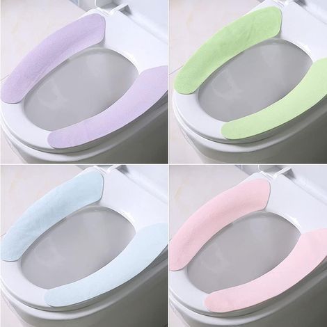 CSPARCV 4er-Pack WC-Sitzbezüge - Waschbar - Warm - Waschbar - Für WC-Sitze (1/5)