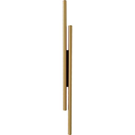 D-tubo - Lámpara de pared LED 8W, 3000K, latón dorado + negro 70 cm