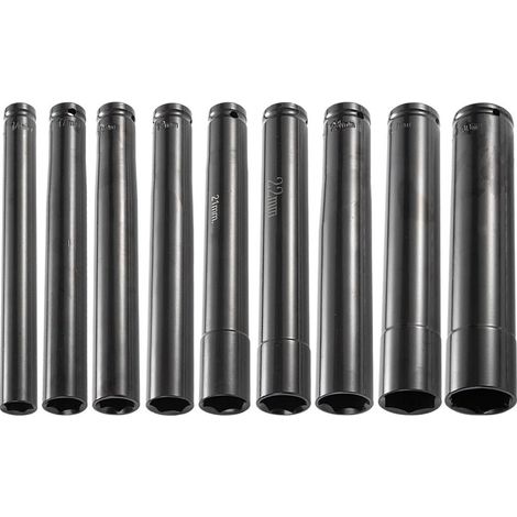 Douille de 13 mm pour clé à choc, adaptateur clé à tête hexagonale, acier au chrome vanadium, longueur de 200 mm (17 mm) (1/5)