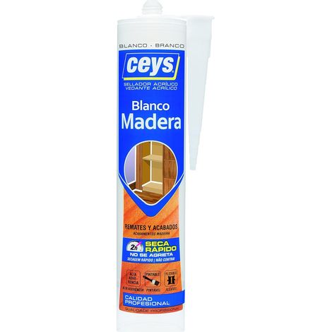 Sellador para Madera, Blanco, Cartucho Ceys 505791