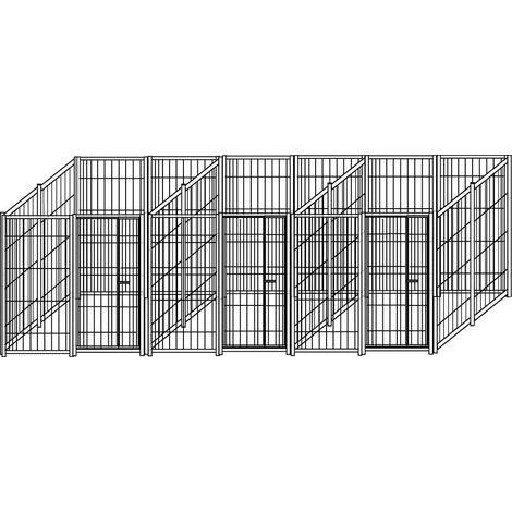 3 box per cani uniti con zincatura a caldo in rete ciascuno da 200x200x altezza 180 cm (1/5)