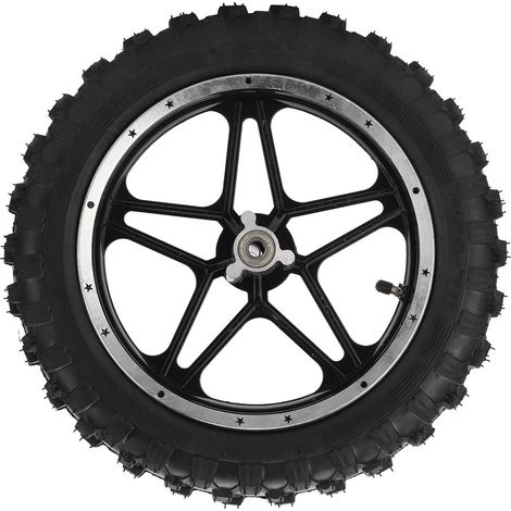 Pneu de rechange en caoutchouc pour roue avant de 2,5 à 10 pouces, compatible avec les mini-motos tout-terrain 2 temps de 47 et 49 cm³. (1/5)