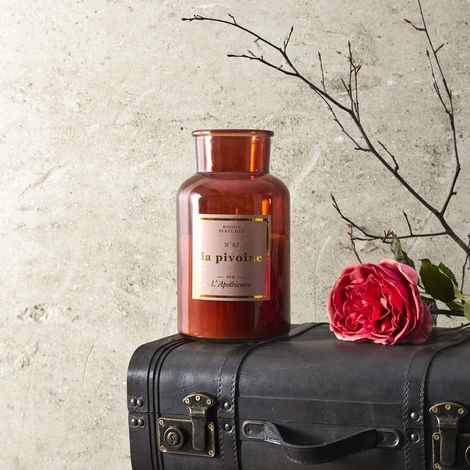 Bougie - HOME DECO FACTORY - Parfumée - Pivoine - Rose (1/2)