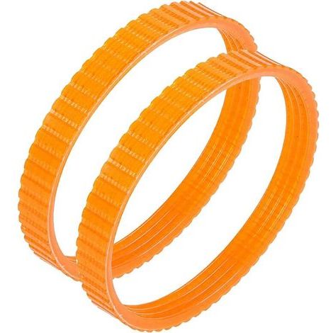 1900B Courroie de raboteuse électrique dentée de rechange. 9.6 mm de largeur. orange. lot de 2 (1/5)