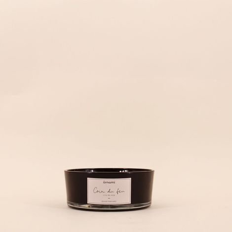 Bougie parfumée en cire de soja 4 mèches "Coin du feu" 380gr (1/4)