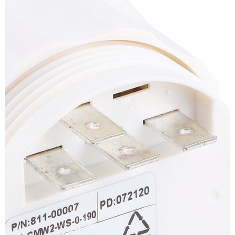 Indicateur de niveau d'eau à aiguille, trou de fixation de 52 mm, universel, convient aux bateaux, camions, camping-cars, groupes électrogènes, bus et applications marines. Fond blanc avec cadre argen (1/5)