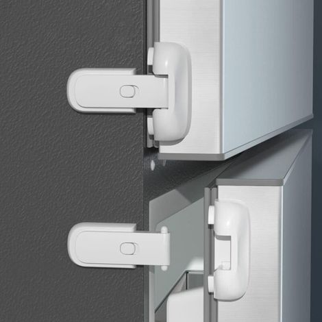 [NEVER USED] Pack Updated Childproof Refrigerator/Freezer Door Lock Applies to Max 1" (25mm) Sealing Strip