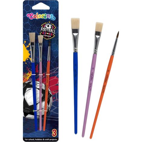 Pinceles de pintura Colorino Football School, 3 piezas (1/3)