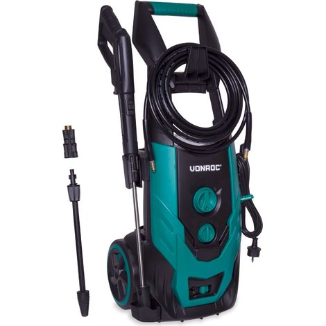 Vonroc – Nettoyeur haute pression électrique 2200W – 170 bar – Débit 450L/h – Tuyau 8m – Réservoir de détergent intégré – Lance turbo anti-saleté