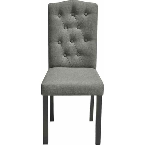 Maison Exclusive - Sedie da Pranzo 6 pz Grigio in Tessuto (1/5)