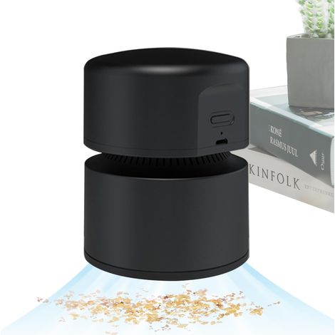 Aspirateur de Bureau - 2 Vitesses Rechargeable sans Fil,Aspirateur de Bureau Portable Mini,pour Poussière Miettes Chutes de Papier Poils d'animaux Maison Appartement École Dortoir Lieu de (1/5)