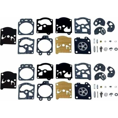 Kit Réparation Carburateur - Membrane Joint Compatible Walbro WA WT - Pour Tronçonneuses Débroussailleuses - Lot de 2 (1/5)