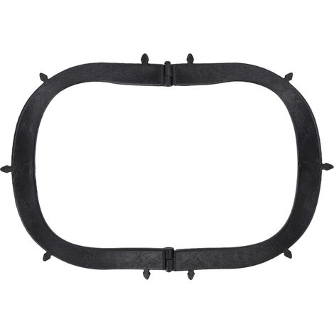 Cadre de digue dentaire pliable en plastique noir professionnel, accessoire pour les interventions dentaires. (1/5)