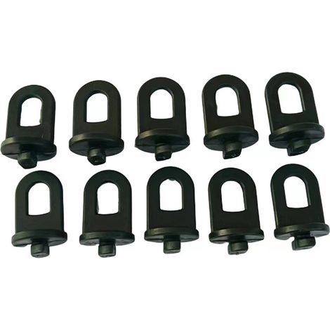 anneaux de suspension pour serre, accessoires de serre, anneaux de fixation pour jardin, clips, lot de 50, anneaux de suspension pour rail coulissant (1/4)