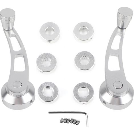 pour qiilu crank handles pour window crank Poignées de manivelle de fenêtre, 2PCS voiture argent auto fenêtre manivelle de poignée manivelle bobinier Set accessoire de voiture pour Chevrolet.